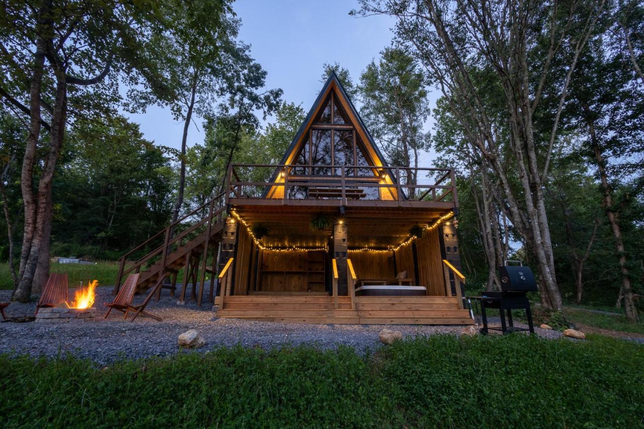 Valhalla Cabins Aframes With Hot Tubs & Sauna Cosby Exterior photo
